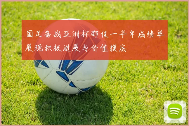 国足备战亚洲杯邵佳一半年成绩单展现积极进展与价值摸底